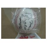 1987 Minnesota Twins World Series Championship Stamped Autographed Baseball