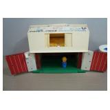Vintage Toys - Fisher Price Family Farm, Musical Chime Roll Push Barrel and Xylophone & Drum