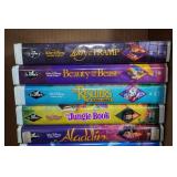 Vintage VHSs - 101 Dalmatians, Bambi, Peter Pan, Aladdin
