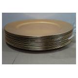 Assorted Tableware - Punch Bowl, Gold Plates, Glass Bread Pan