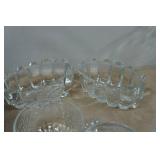Assorted Tableware - Punch Bowl, Gold Plates, Glass Bread Pan