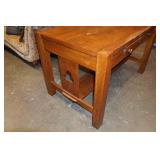 Oak Library Table