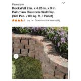 RockWall Concrete Wall Cap (320 Pcs.Pallet)