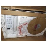 Over the range microwave white