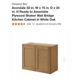 6 Hampton bay kitchen cabinets