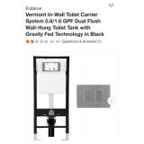 In-wall toilet tank carrier system