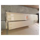 10 White cordless faux wood blinds