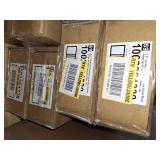10 White cordless faux wood blinds