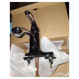 Chrome bathroom faucet