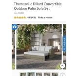 Thomasville Dillard Convertible Outdoor Patio Sofa Set
