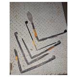 5- 12" steel shelf brackets
