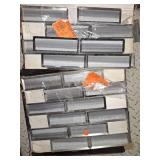 Ombre grigia beveled mosaic tile