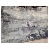 6x9 brome blue area rug