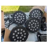Large Set Of Color adjustable Up Lighting With Cables And Cords