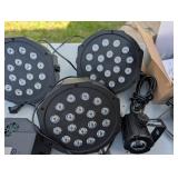 Large Set Of Color adjustable Up Lighting With Cables And Cords
