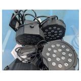 Large Set Of Color adjustable Up Lighting With Cables And Cords