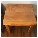 LLLR - Two Vintage Oak Side Tables