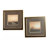 LLBR - Two Framed Landscape Prints