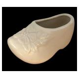 LLBR - McCoy Vintage Bird of Paradise Vase, Shell Pedestal Planter & Shoe Planter (Lot of 3)