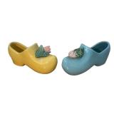LLBR - Two Vintage McCoy Shoe Planters