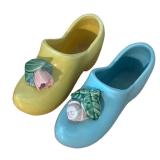 LLBR - Two Vintage McCoy Shoe Planters