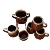 LLBR - Vintage McCoy Brown Drip-Glaze Mugs, Petite Pitcher and More