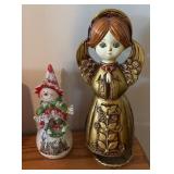LLBR - Festive Figurines with Night Lights, Red Faux Candles and More