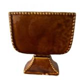 LLBR - Vintage McCoy USA Art Pottery Pedestal Planter, Antique Curio Line
