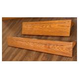 LLBR - Two Oak Wall Mounted Shelves