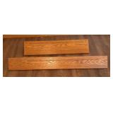 LLBR - Two Oak Wall Mounted Shelves