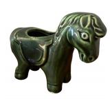 LLBR - Vintage McCoy Planters - Donkey Planter, Rectangular Ribbed Planter & Pedestal Bowl