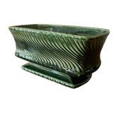 LLBR - Vintage McCoy Planters - Donkey Planter, Rectangular Ribbed Planter & Pedestal Bowl
