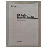 LLBR - Sony CD Radio Cassette-Corder Boombox Model: CFD-E55