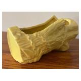 LLBR - Three Vintage McCoy Planters including a Vintage McCoy Pottery Log Planter