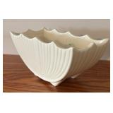 LLBR - Two Vintage White McCoy Planters