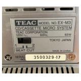 LR - TEAC CD/Cassette Micro System with 2-Way Speakers Model: EX-M3