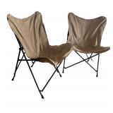 LR - Pair of Folding Outdoor Chairs