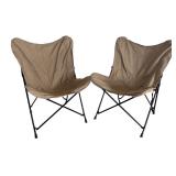 LR - Pair of Folding Outdoor Chairs