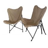 LR - Pair of Folding Outdoor Chairs