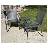 G - Outdoor Patio Table & Two Chairs Set