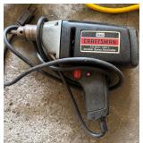 G - Craftsman 3/8 in Drill, Ryobi Screw Driver, Shop Light & Assorted Extension Cords