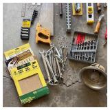 G - Tool Lot - Levels, Vise, Saws & More