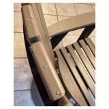 Outdoor Poly Patio Chairs - Slatted Back Chair & Adirondack Chair