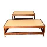 Pair of Vintage Walnut Tables