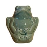 K1 - McCoy Frog Wall Pocket - Vintage Ceramic Wall Decor