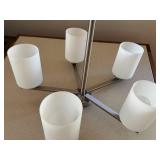 K - Patriot Lighting 5-Light Indoor Chandelier MV2439SN Satin Nickel Finish