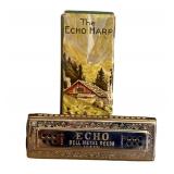 K1 - Vintage Hohner Echo Harp Harmonica - 55/80 M2 - Key C/G - Made in Germany