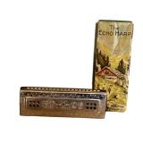 K1 - Vintage Hohner Echo Harp Harmonica - 55/80 M2 - Key C/G - Made in Germany