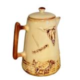 LR - Vintage McCoy El Rancho Western Pattern Coffee Pot & Mugs Set