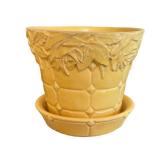 K1 - Vintage McCoy Pottery Calla Lily Vase & Quilted Rose Planter (Lot of 2)